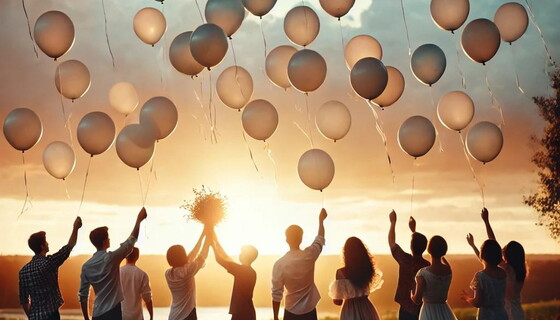 Ballonbestattung